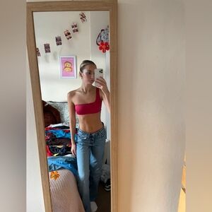 Oh Polly One shoulder stretchy top